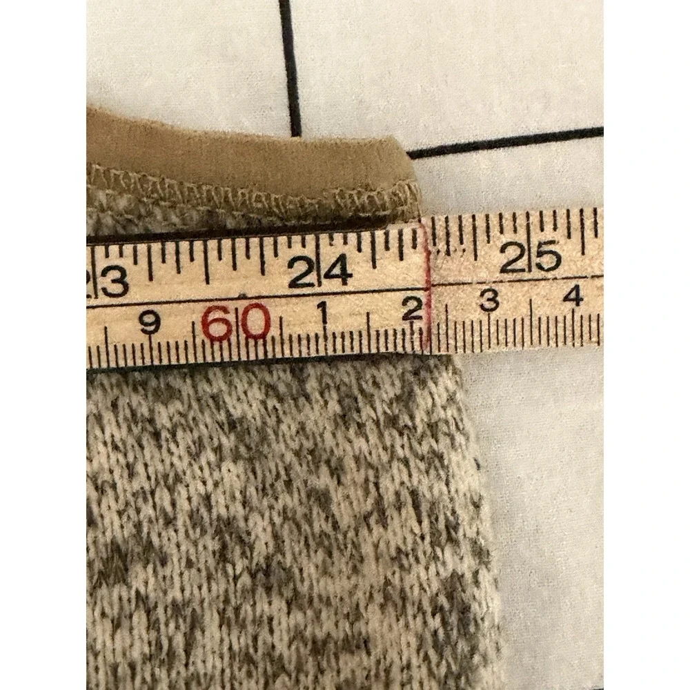 THE NORTH FACE Gordon Lyons Sweater Knit Fleece Vest Size XL Full Zip Sand/Tan